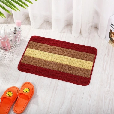 Thảm lau chân kẻ sọc 3D cao cấp, thấm hút nước, chống trượt - Phòng khách, nhà tắm, bếp, giá 39.000đ 5