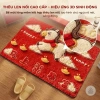 Thảm Lau Chân Lông Cừu 40x60cm Ngựa Đỏ May Mắn, Đế Silicon Thấm Hút - Giá 66.000đ 10