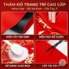 Thảm Lau Chân Tết Ngựa Thêu Len Lông Cừu 40x60cm Dày Dặn, Thấm Hút, Chống Trượt - Giá chỉ 65.000 VND 2