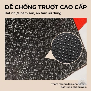 Thảm Lau Chân Tết Ngựa Thêu Len Lông Cừu 40x60cm Dày Dặn, Thấm Hút, Chống Trượt - Giá chỉ 65.000 VND 3