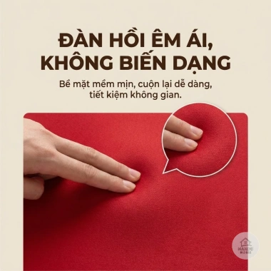 Thảm Lau Chân Tết Ngựa Thêu Len Lông Cừu 40x60cm Dày Dặn, Thấm Hút, Chống Trượt - Giá chỉ 65.000 VND 8