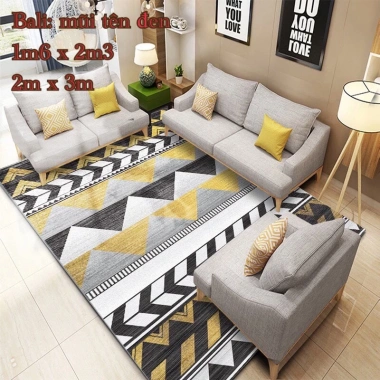 Thảm Lì Bali 1.6x2.3 Trang Trí Phòng Khách – Mẫu Kim Cương Giá 272.000đ