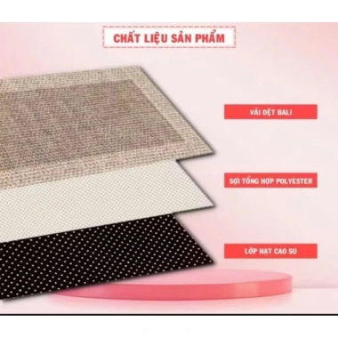 Thảm lì Bali nhập khẩu 1.6x2.3m - Phong cách Bắc Âu, trang trí phòng ngủ & khách, giá ưu đãi 139.000 VND