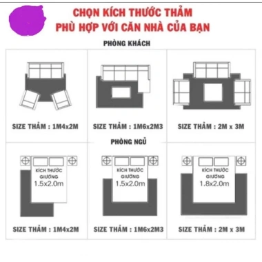 Thảm lì Bali nhập khẩu 1.6x2.3m - Phong cách Bắc Âu, trang trí phòng ngủ & khách, giá ưu đãi 139.000 VND