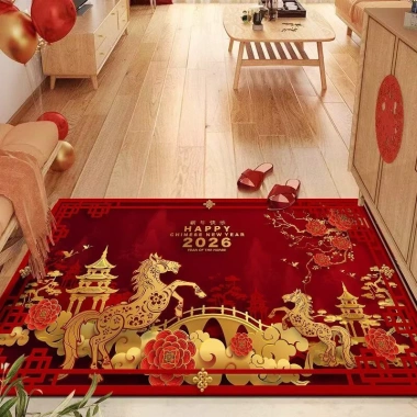 Thảm Lối Vào Cửa Chống Trơn Trượt 2.026 Năm Mới - Thảm Đỏ Đẹp Lót Sàn Tết, Giá 102.570 VND 7