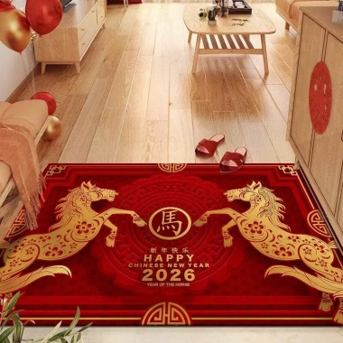 Thảm Lối Vào Cửa Chống Trơn Trượt 2.026 Năm Mới - Thảm Đỏ Đẹp Lót Sàn Tết, Giá 102.570 VND 8