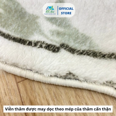 Thảm lông cừu 50x120cm mềm mại, chống trượt - Decor phòng ngủ đa mẫu Kim Huệ X05