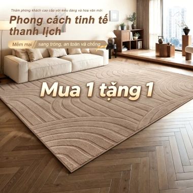 Thảm lông cừu cao cấp cỡ lớn, mềm mịn chống trượt, sofa phòng - giá 599.999₫