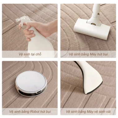 Thảm lông cừu cao cấp cỡ lớn, mềm mịn chống trượt, sofa phòng - giá 599.999₫