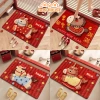 Thảm Lông Cừu Đỏ Hình Ngựa Lucky - Phong Thủy Đầu Năm, Mềm Mịn Cao Cấp, Giá 56.000₫