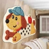 Thảm lông cừu hoạt hình 50x100cm - Mẫu ngẫu nhiên, Giá 77.000đ, Siêu mềm, Tô màu phòng 6