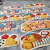 Thảm lông cừu hoạt hình 50x100cm - Mẫu ngẫu nhiên, Giá 77.000đ, Siêu mềm, Tô màu phòng 9