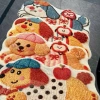 Thảm lông cừu hoạt hình 50x100cm - Mẫu ngẫu nhiên, Giá 77.000đ, Siêu mềm, Tô màu phòng 10
