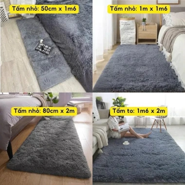 Thảm lông decor 1.6x2m, 1.6x1m, 80x2m, 50x1.6 – Lông mịn, mềm mại, giá chỉ 56.114 VND
