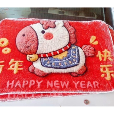 Thảm lông hình ngựa Tết 2.026 - Độ bền cao, mềm mại, giá chỉ 45.000 VNĐ