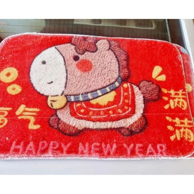 Thảm lông hình ngựa Tết 2.026 - Độ bền cao, mềm mại, giá chỉ 45.000 VNĐ