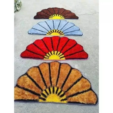 Thảm Lông Hình Quạt Siêu Mềm - Trang Trí Tết, Mịn Như Tơ, Giá chỉ 95.000 VNĐ