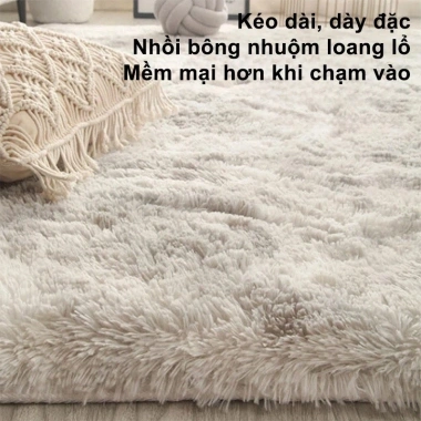 Thảm lông mềm mịn chống trượt - Trang trí phòng ngủ sang trọng, phòng khách, giá ưu đãi 114.000₫