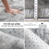 Thảm lông mềm mịn chống trượt - Trang trí phòng ngủ sang trọng, phòng khách, giá ưu đãi 114.000₫ 5