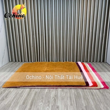 Thảm lông trải sàn dày đẹp 1m8‑2m cho phòng khách, ngủ, quán – không rụng lông, có sẵn 5