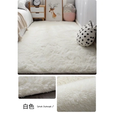Thảm lông trắng dày mịn 1.6x2m, 80x2m, 50x1.6m - Phòng ngủ, phòng khách, chân giường, giảm giá 60.000