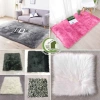 Thảm lông xù chụp hình đa màu trắng, kem, hồng, đen, xám, nâu, xanh, da báo - Giá 35.000 VNĐ