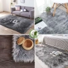Thảm lông xù chụp hình đa màu trắng, kem, hồng, đen, xám, nâu, xanh, da báo - Giá 35.000 VNĐ 4