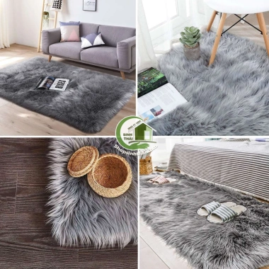 Thảm lông xù chụp hình đa màu trắng, kem, hồng, đen, xám, nâu, xanh, da báo - Giá 35.000 VNĐ