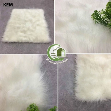 Thảm lông xù chụp hình đa màu trắng, kem, hồng, đen, xám, nâu, xanh, da báo - Giá 35.000 VNĐ