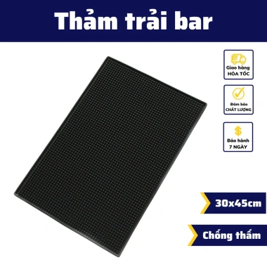 Thảm lót bar 30x45cm cao su chống rỉ nước cho pha Espresso, cafe - Giá 54.900₫