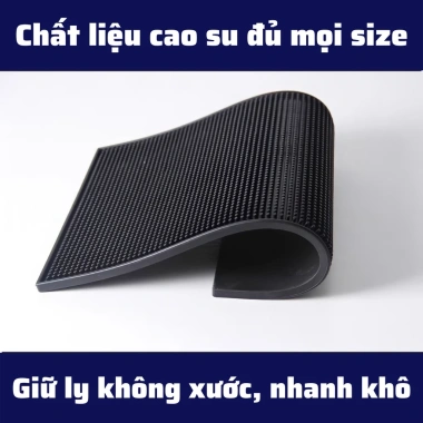 Thảm lót bar 30x45cm cao su chống rỉ nước cho pha Espresso, cafe - Giá 54.900₫
