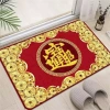 Thảm lót cửa chùi chân năm mới 2.025 - Thảm phòng tắm thấm hút, màu đỏ, trang trí nội thất, giá 81.648 VND 5
