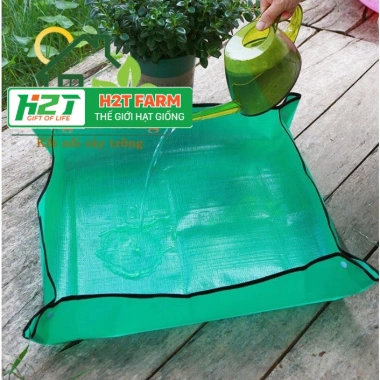 Thảm lót làm vườn chống thấm nước 1x1m - Thay chậu vệ sinh, chỉ 99.000đ H2T FARM