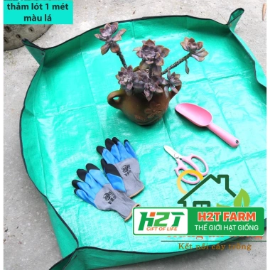 Thảm lót làm vườn chống thấm nước 1x1m - Thay chậu vệ sinh, chỉ 99.000đ H2T FARM