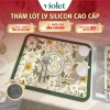 Thảm lót ly silicon violet cao cấp, cách nhiệt, chống trượt, dễ vệ sinh, giá 64.000đ