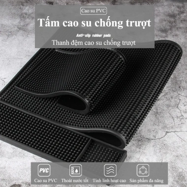 Thảm lót quầy bar đen cao su chống thấm, thoát nước, không trơn, cách nhiệt - 35k 2