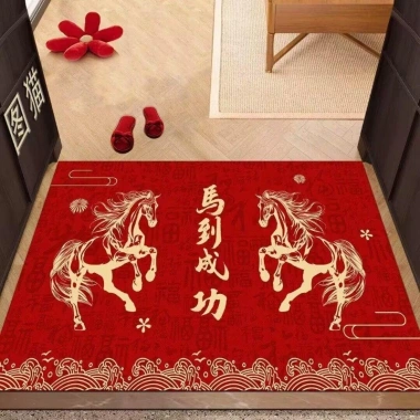Thảm Lót Sàn 50x80cm Năm Ngựa - Chống Trơn, Chống Bụi, Phong Cách Trung Hoa 2.026 9 Thảm Lót Sàn 50x80cm Năm Ngựa - Chống Trơn, Chống Bụi, Phong Cách Trung Hoa 2.026 9