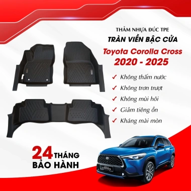Thảm Lót Sàn Ô Tô TPE Cao Cấp Toyota Corolla 2.020-2.025 TRÀN VIỀN Không Thấm Nước Không Mùi 1.51 Triệu