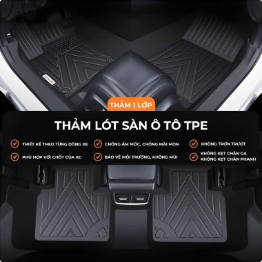 Thảm lót sàn ô tô TPE tràn viền bậc cửa, bảo vệ toàn bộ ICHINI, chống trầy xước, giảm giá 19%
