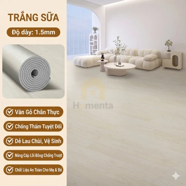 Thảm lót sàn simili vân gỗ 1.5mm chống trượt, kích thước 2x5 - 2x10, 299.000đ 12