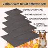 Thảm lót thú cưng tự sưởi ấm Sherpa xám, giữ nhiệt, không cần điện, giặt được, chống trượt - Đệm du lịch cho chó mèo 2