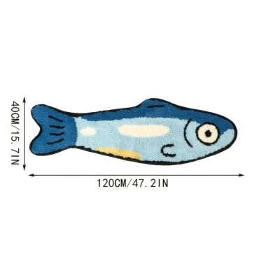 Thảm NAMSHEVA sang trọng mềm mại hình cá chống trượt, ấm cúng trang trí phòng ngủ, giá 248.724₫ 2
