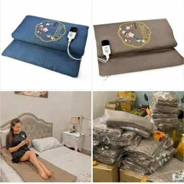 Thảm ngải cứu dày đẹp 2,2kg, cắm điện trực tiếp 60x150cm Giá ưu đãi 315.000đ 5