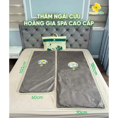 Thảm Ngải Cứu Hoàng Gia Spa Happy Life - Cao cấp, giảm đau, ngủ sâu giấc, 350.000 VNĐ 3 Thảm Ngải Cứu Hoàng Gia Spa Happy Life - Cao cấp, giảm đau, ngủ sâu giấc, 350.000 VNĐ 3