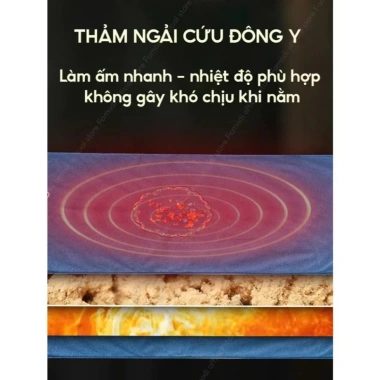 Thảm Ngải Cứu Misuma Đệm Sưởi Nội Địa - Giảm Đau Vai Gáy, Nhức Mỏi Xương Khớp, Cải Thiện Giấc Ngủ Giá 325.000 VND