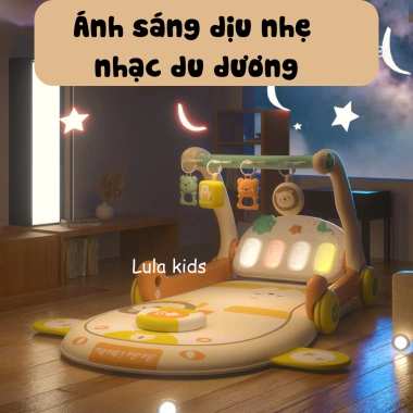 Thảm nhạc 3in1 cao cấp cho bé sơ sinh, xe tập đi, kệ chữ A, giảm giá 417.000đ