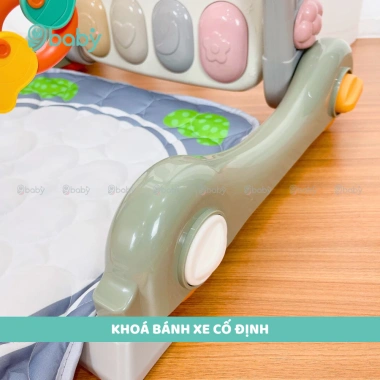 Thảm nhạc 4in1 cho bé sơ sinh kiêm xe tập đi piano màu xám 9BABY - Giá 419.000₫ 5