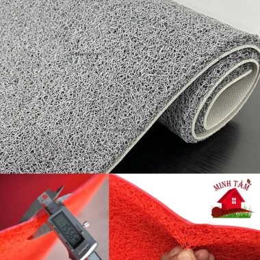 Thảm nhựa rối sợi mì PVC chống trơn trượt, giữ bụi bẩn, dễ vệ sinh - 250.000