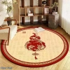 Thảm nhung pha lê đỏ tròn trang trí lễ hội năm mới, chống mài mòn, giá 186.686₫ 2