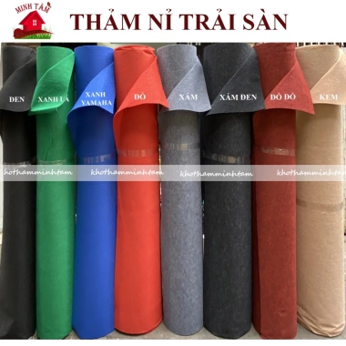 Thảm Nỉ 2mx0.5m L Độ Dày 3mm Màu Xám - Lót Sàn Nhà Văn Phòng, Giá Ưu Đãi 24.5k